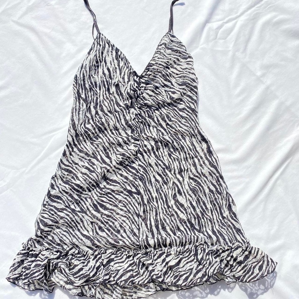 Rare Victoria’s Secret Zebra print lingerie dress small